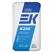 EK K200 белая гипсовая шпатлевка